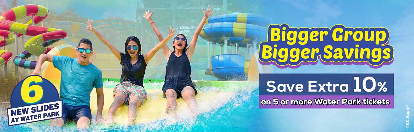 Bigger Group Bigger Savings Water park 1440-460