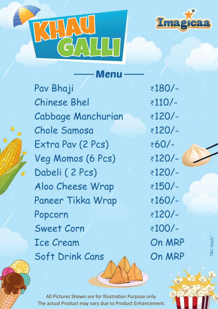 Khauugalli menu