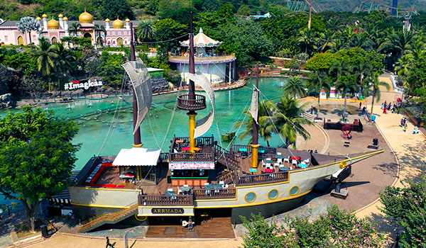 Beautiful themed zones